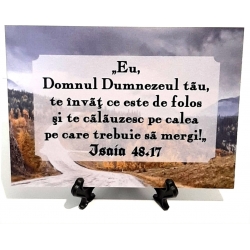 Plachet cu suport, Eu Domnul Dumnezeul tau... model2